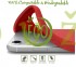 Eco Bio kryt iPhone 6/6S, 7/8, SE 2 - červený